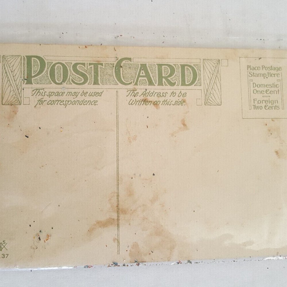 HALLOWEEN POSTCARD 1910 Vintage Made In Germany Wi - Picture 3 of 9